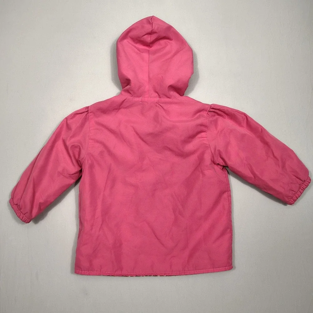 Kids Headquarters Jacket Toddler Girls 4T Embroidered Fleece Lined Pink Floral